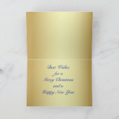 西カウボーイハットロープレザーメリークリスマス シーズンカード (内部)