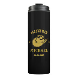 西カウボーイハットGroomsmenパーソナライズされた名 タンブラー