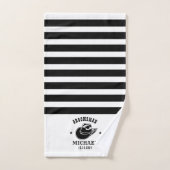 西カウボーイハットGroomsmenパーソナライズされた名 バスタオルセット (ハンドタオル)