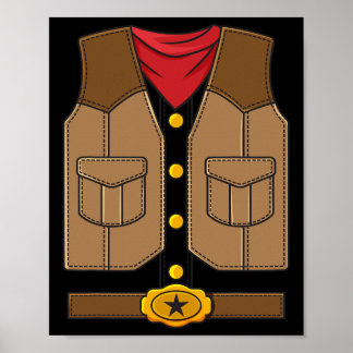 西カウボーイハロウィーン少年たち ポスター