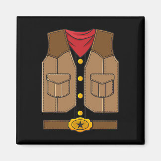 西カウボーイハロウィーン少年たち マグネット