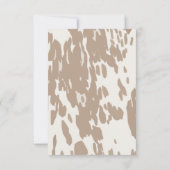 西カウボーイバッキングブロンコおむつラッフル 招待状 (裏面)