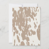 西カウボーイバッキングブロンコベビースシャワー 招待状 (裏面)