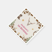 西カウボーイバースデーパーティナプキンス スタンダードカクテルナプキン (角)