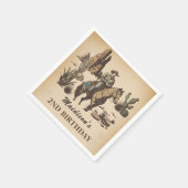 西カウボーイバースデーパーティナプキンス スタンダードカクテルナプキン (角)