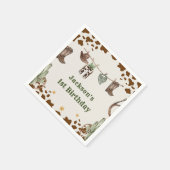 西カウボーイバースデーパーティナプキンス スタンダードカクテルナプキン (角)