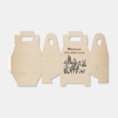 西カウボーイバースデーパーティーの好意ボックス フェイバーボックス (折り畳みなし)