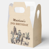 西カウボーイバースデーパーティーの好意ボックス フェイバーボックス (オープン)