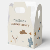 西カウボーイバースデーパーティーの好意ボックス フェイバーボックス (オープン)