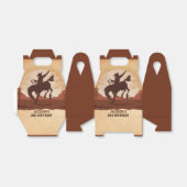 西カウボーイバースデーパーティーの好意ボックス フェイバーボックス (折り畳みなし)