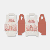 西カウボーイバースデーパーティーの好意ボックス フェイバーボックス (折り畳みなし)