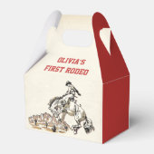 西カウボーイバースデーパーティーの好意ボックス フェイバーボックス (裏面サイド)