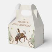 西カウボーイバースデーパーティーの好意ボックス フェイバーボックス (裏面サイド)