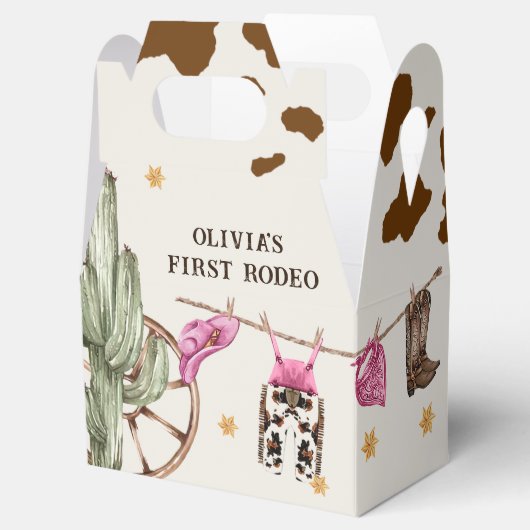西カウボーイバースデーパーティーの好意ボックス フェイバーボックス (オープン)