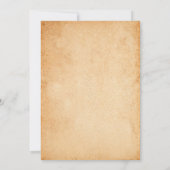 西カウボーイバースデーパーティーサンキューカード 招待状 (裏面)