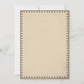 西カウボーイバースデーパーティーサンキューカード 招待状 (裏面)