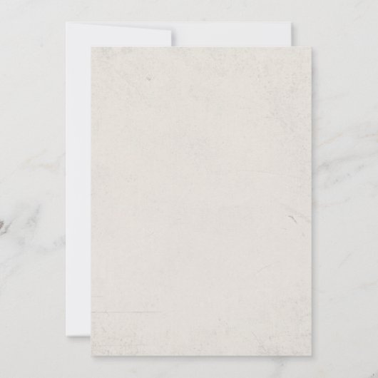 西カウボーイバースデーパーティーサンキューカード 招待状 (裏面)