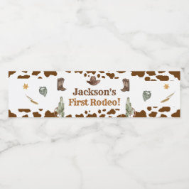 西カウボーイバースデーパーティー水ボトルラベル ペットボトルラベル