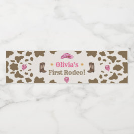 西カウボーイバースデーパーティー水ボトルラベル ペットボトルラベル