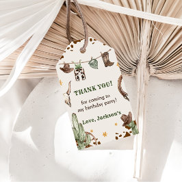 西カウボーイバースデーパーティー ギフトタグ