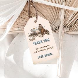西カウボーイバースデーパーティー ギフトタグ