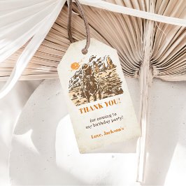 西カウボーイバースデーパーティー ギフトタグ