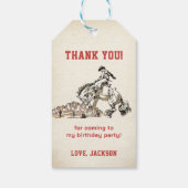 西カウボーイバースデーパーティー ギフトタグ (裏面)