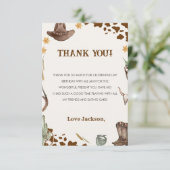 西カウボーイバースデーパーティー サンキューカード (スタンド正面)