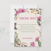 西カウボーイバースデーパーティー サンキューカード (正面)