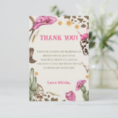 西カウボーイバースデーパーティー サンキューカード (スタンド正面)