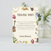 西カウボーイバースデーパーティー サンキューカード (スタンド正面)