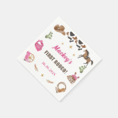 西カウボーイバースデーパーティー スタンダードカクテルナプキン (角)