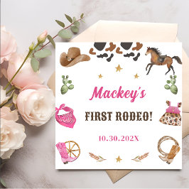 西カウボーイバースデーパーティー スタンダードカクテルナプキン