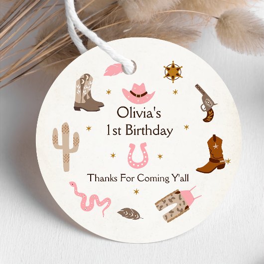 西カウボーイバースデーパーティー フェイバータグ