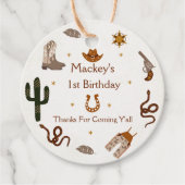 西カウボーイバースデーパーティー フェイバータグ (正面)