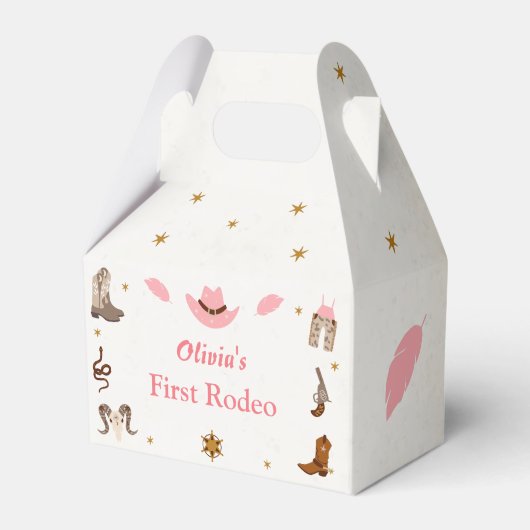 西カウボーイバースデーパーティー フェイバーボックス (正面サイド)