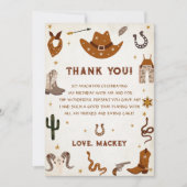 西カウボーイバースデーパーティー 招待状 (正面)