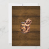 西カウボーイバースデーパーティー 招待状 (裏面)