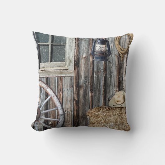 西カウボーイバーンピロー クッション (正面)