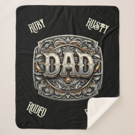 西カウボーイパパ父の日 シェルパブランケット