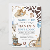 西カウボーイファーストロデオバースデーパーティー 招待状 (正面)