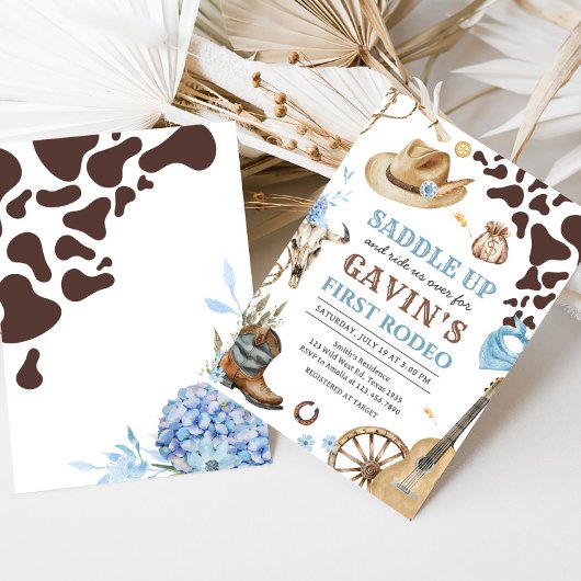 西カウボーイファーストロデオバースデーパーティー 招待状