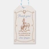 西カウボーイファースト・ロデオの誕生日 ギフトタグ (正面)