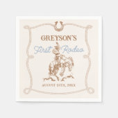 西カウボーイファースト・ロデオの誕生日 スタンダードカクテルナプキン (正面)