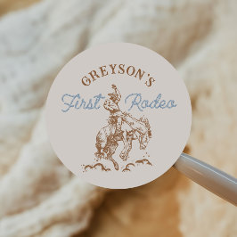 西カウボーイファースト・ロデオの誕生日 ラウンドシール