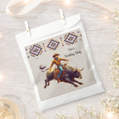 西カウボーイブルライダーバースデーアステカタパーティー フェイバーバッグ (クリップ留めされた状態)