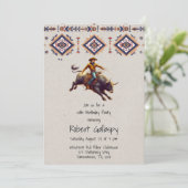 西カウボーイブルライダーバースデーアステカタパーティー 招待状 (スタンド正面)