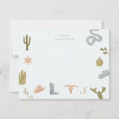 西カウボーイブルーキッズ ノートカード (正面)