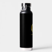 西カウボーイブルー素朴金ゴールドモノグラムグロムスマン ウォーターボトル (右面)