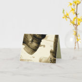 西カウボーイブーツノートカード カード (黄色い花)